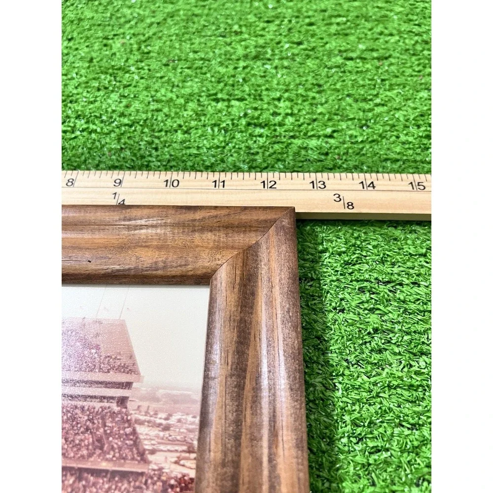 Vintage Texas A&M Framed Photo 12X12 Aggie Band 1984 Halftime‎ Kyle Field Wooden